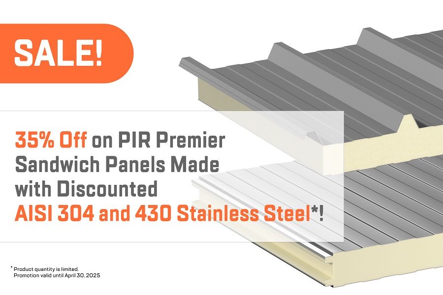 PH Insulation Launches Special Offer on PIR Premier Sandwich Panels Made with Discounted Stainless Steel 